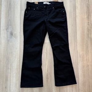 Levis Low Rise Slim Fit Bootcut Stretch Women's Black Cotton Denim Jeans 14S NEW
